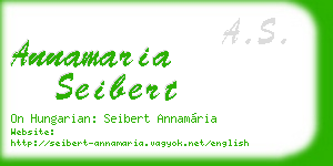 annamaria seibert business card