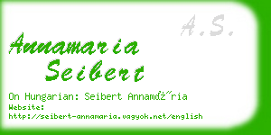 annamaria seibert business card